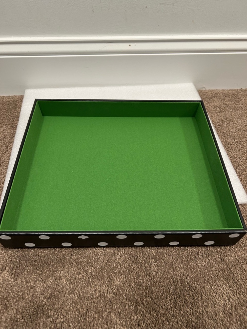 Kate spade leatherette polka dot desk tray organizer